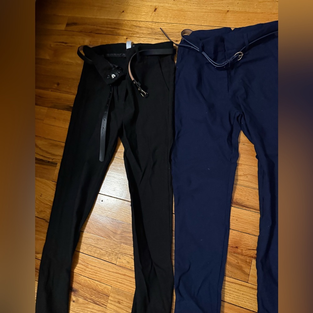 Women's Skinny Ponte Pants - Black & Navy